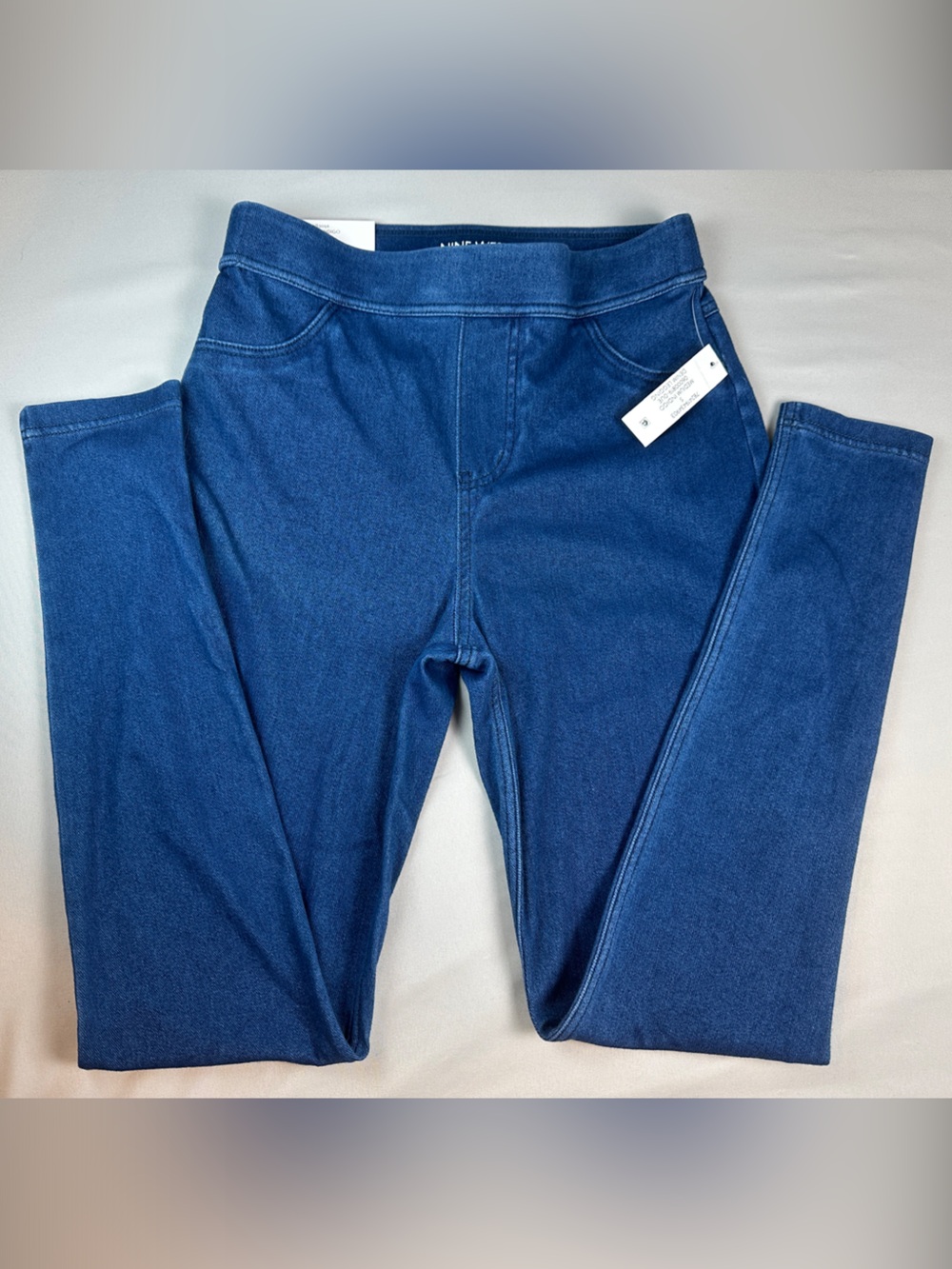 NWT Nine West Dark Blue Stretch Denin Jeggings Pants Jeans Size Small